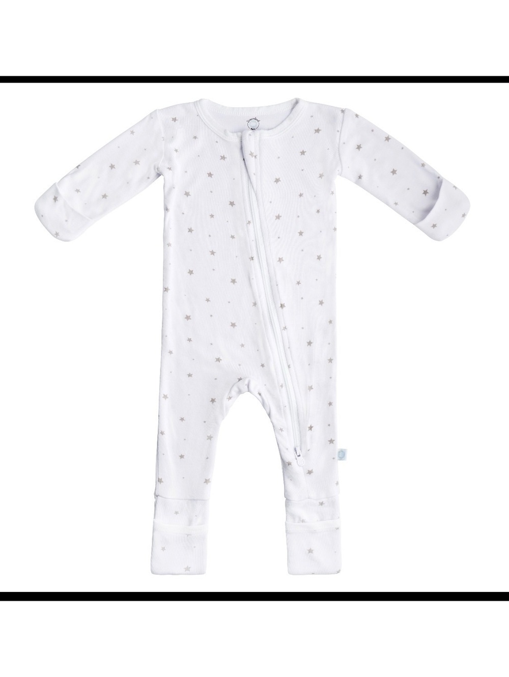Dreamland Baby Bamboo Pajamas 3-6 Months Star Print DreamCuffs Sleeper